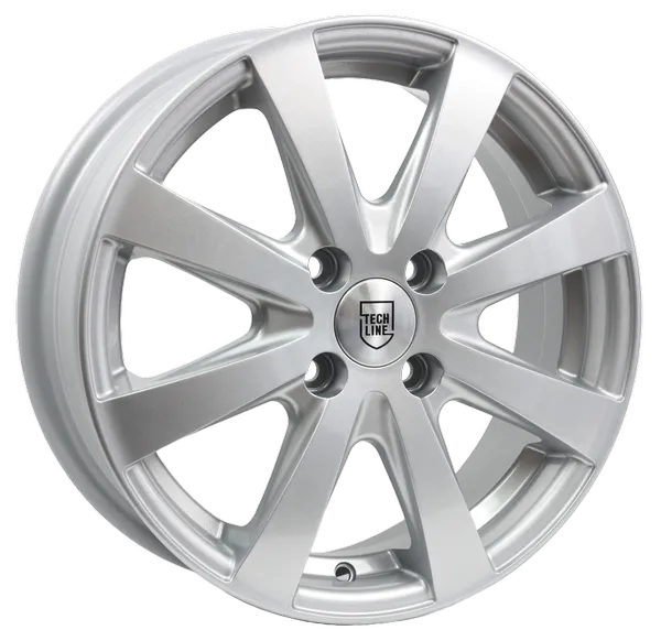 Диски Р 15 TECHLINE 534 АЗОВ-ТЭК (5,5J*15H2 4*100 et45 dia60.1) S-серебристый