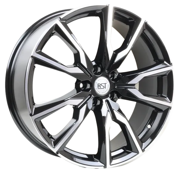 Диски Р 20 АЗОВ-ТЭК RST мод.R012 (8*20 5*114.3 et45 dia67.1) BD-черный с проточкой глянцевый (MAZDA)