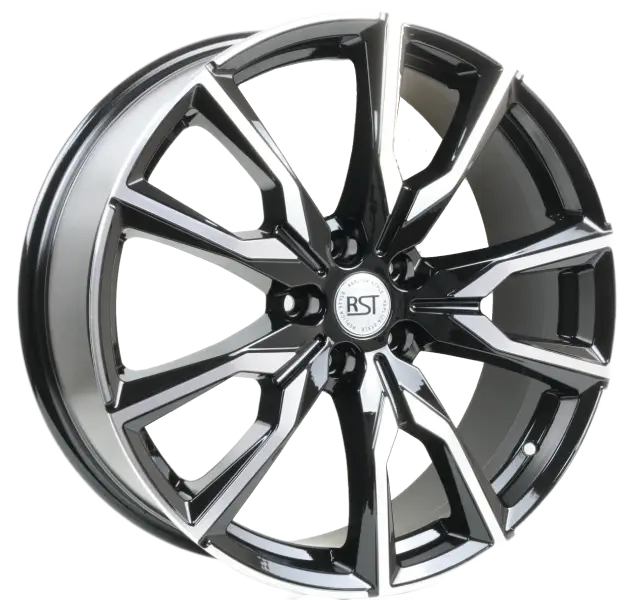 Диски Р 20 АЗОВ-ТЭК RST R012 (8*20 5*108 et33 dia65.1) BD-черный с проточкой глянцевый 